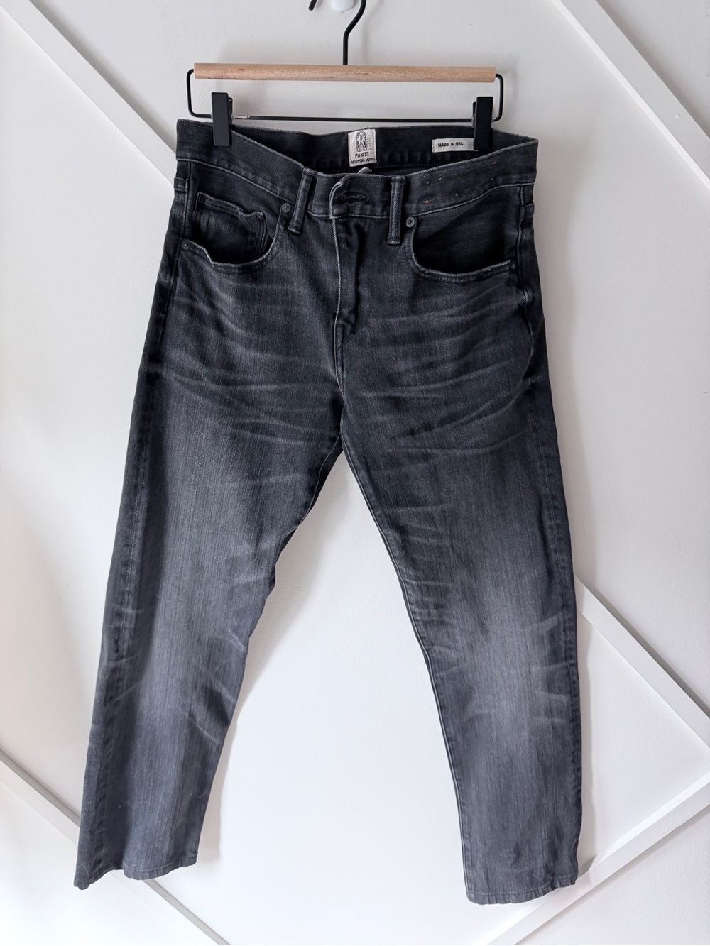 Hiroshi Kato The Pen Slim Jeans 30 | Black Wash Premium Japanese Stretch Denim
